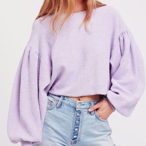 FREE PEOPLE SLEEVES LIKE THESE PULLOVER- Small